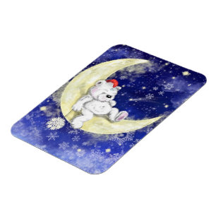 Magnet Flexible Sweet Dreaming Little Bear - Joyeux Noël