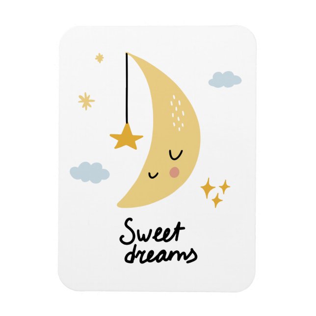 Magnet Flexible Sweet Dreams Moon & Stars (Vertical)