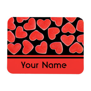 Magnet Flexible Sweet Hearts Black 'nom' aimant premium