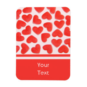 Magnet Flexible Sweet Hearts Rose 'texte' aimant premium