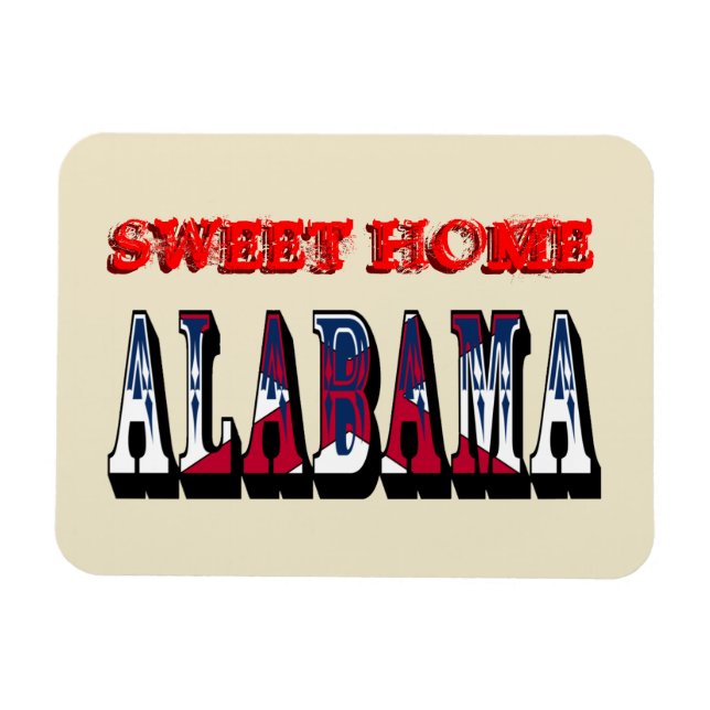 Magnet Flexible Sweet Home Alabama Aimant flexible (Horizontal)