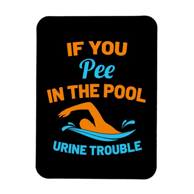 Magnet Flexible Swimmer Pee In The Pool (Vertical)