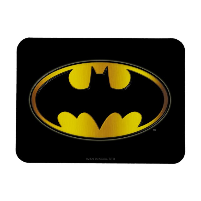 Magnet Flexible Symbole Batman | Logo de dégradé ovale (Horizontal)