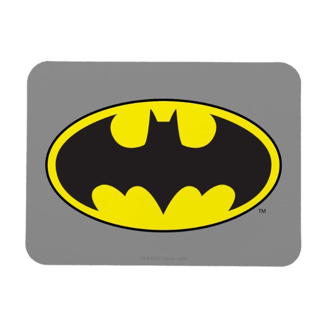 Magnet Flexible Symbole Batman | Logo Oval de chauve-souris (Horizontal)