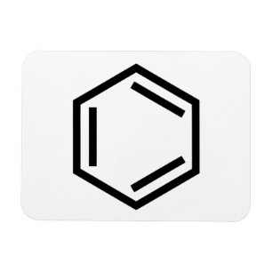MAGNET FLEXIBLE SYMBOLE D'ANNEAU BENZENE