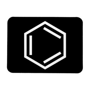 MAGNET FLEXIBLE SYMBOLE D'ANNEAU BENZENE