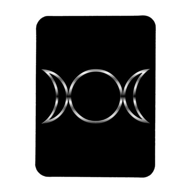 Magnet Flexible Symbole de la déesse triple de Falln Pagan (Vertical)