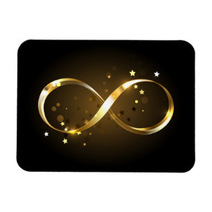 Magnet Flexible Symbole d'infini doré