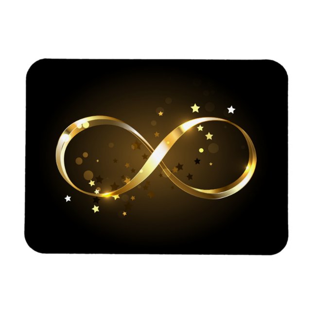 Magnet Flexible Symbole d'infini doré (Horizontal)
