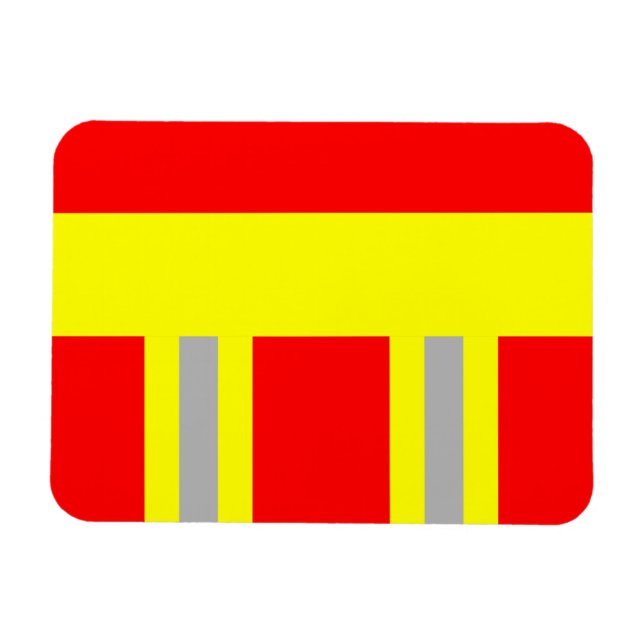 Magnet Flexible SYMBOLE Feuerwehr Aimant Rot Uniforme (Horizontal)