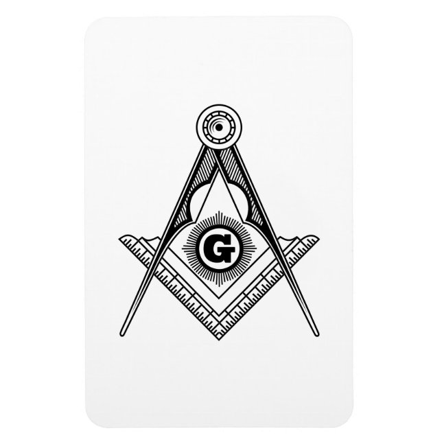 Magnet Flexible Symbole franc-maçonnerie (Vertical)