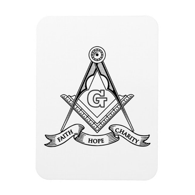 Magnet Flexible Symbole franc-maçonnerie (Vertical)