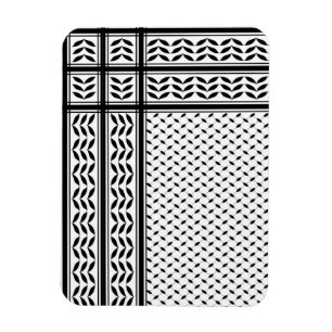 Magnet Flexible Symbole Keffiyeh de la Palestine Motif de résistan