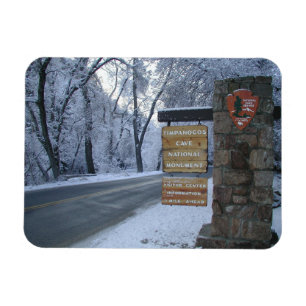 Magnet Flexible Symbole national de la grotte de Timpanogos Hiver