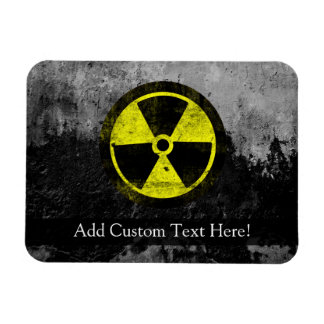 Magnet Flexible Symbole radioactif Grunge