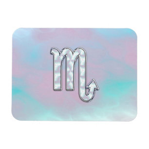 Magnet Flexible Symbole Scorpio Zodiac en style perle