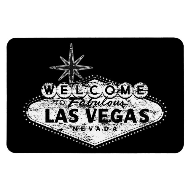 Magnet Flexible SYMBOLE vintage Distressed Las Vegas (Horizontal)