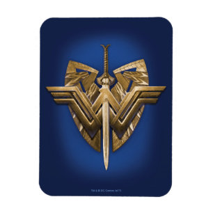 Magnet Flexible Symbole Wonder Woman avec l'épée de la justice