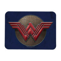 Symbole Wonder Woman sur les cercles concentrés