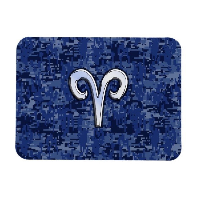 Magnet Flexible SYMBOLE Zodiaque Aries sur la caméra numérique ble (Horizontal)