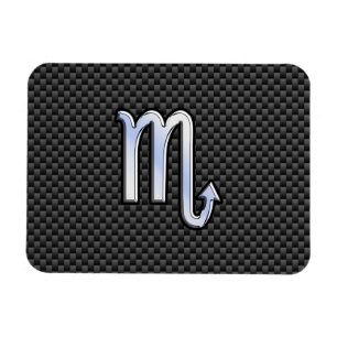 Magnet Flexible Symbole zodiaque Scorpio sur l'impression de fibre