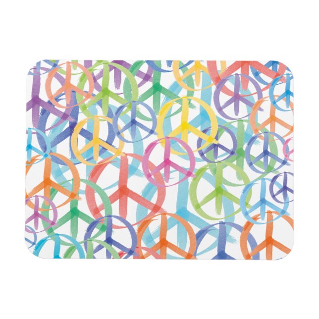 Magnet Flexible Symboles de paix (Horizontal)