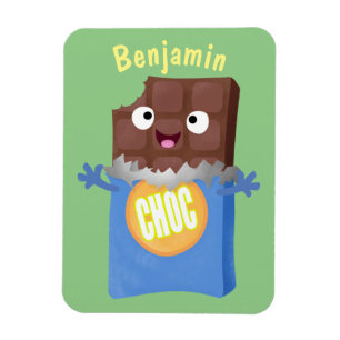 Magnet Flexible Sympa chocolat chocolat bonbon bar personnage de d