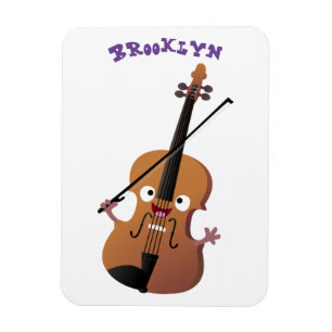 Magnet Flexible Sympa drôle violon personnage de dessin animé
