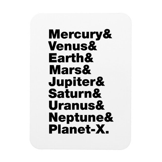 Magnet Flexible Système solaire (Vertical)