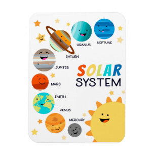 Magnet Flexible Système solaire Planètes Espace Éducatif Homeschoo