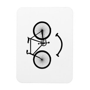 Magnet Flexible T-Shirt Bicycle et Smile Vélo Tee Shirt Noir