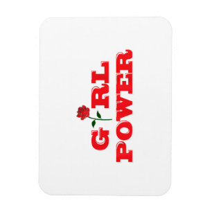 Magnet Flexible T-shirt Girl Power - Femmes féministes fantastique