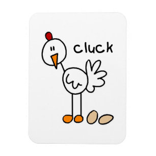 Magnet Flexible T-shirts et cadeaux de poulet en bonhomme allumett