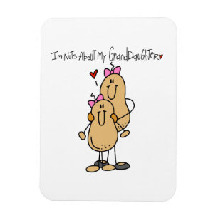 Magnet Flexible T-shirts et Cadeaux Fou de Ma Petite-Fille