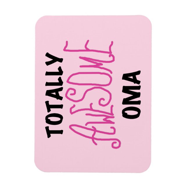 Magnet Flexible T-shirts et cadeaux Oma Pink absolument géniaux (Vertical)