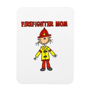 Magnet Flexible T-shirts et cadeaux pour maman pompier