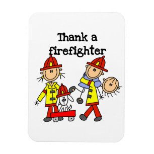 Magnet Flexible T-shirts et cadeaux pour remercier un pompier