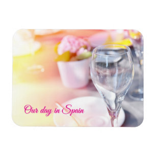 Magnet Flexible Table de mariage sous la chaude lumière du soleil