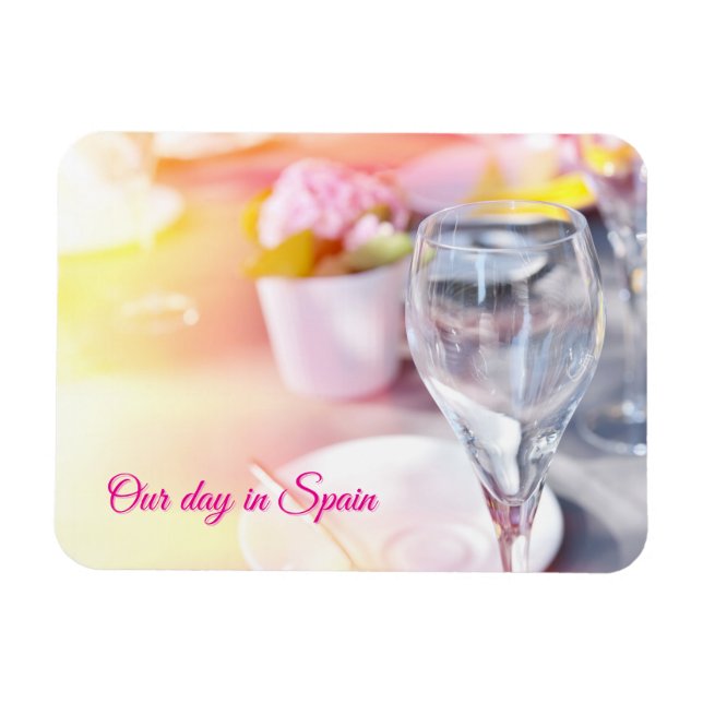 Magnet Flexible Table de mariage sous la chaude lumière du soleil (Horizontal)