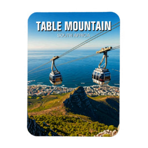 Magnet Flexible Table Mountain Ariel Cableway Afrique du Sud