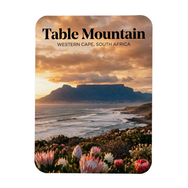 Magnet Flexible Table Mountain, Le Cap, Cap-Occidental (Vertical)