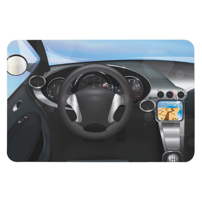 Magnet Flexible Tableau de bord de voiture de sport (Horizontal)