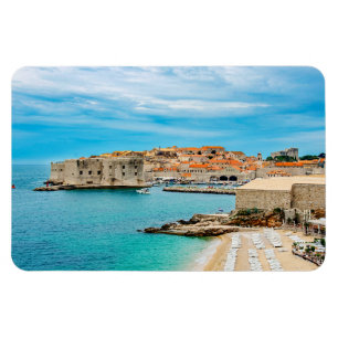 Magnet Flexible Tableau de la plage de Dubrovnik