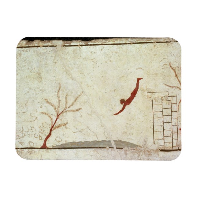 Magnet Flexible Tableau de la Tombe du Plongeur du sud (Horizontal)