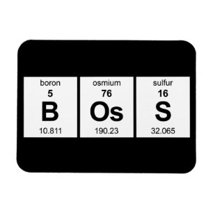 Magnet Flexible Tableau périodique BOs