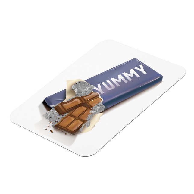 Magnet Flexible Tablette de chocolat délicieux (Côté Gauche)