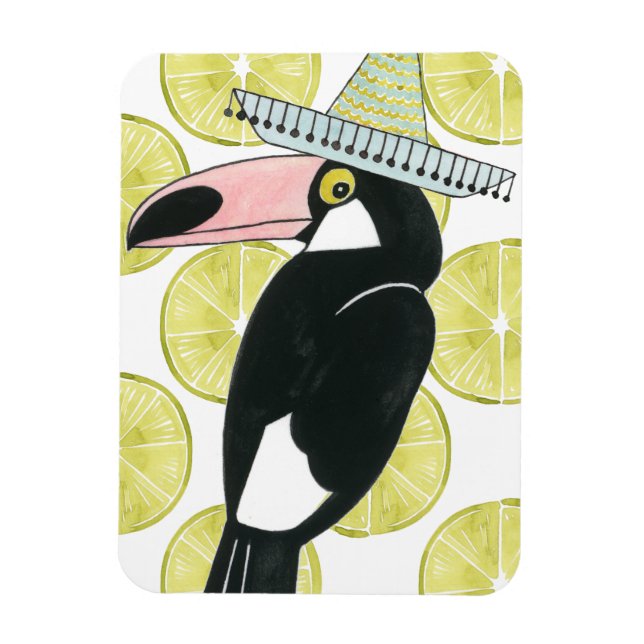 Magnet Flexible Taco à propos d'amour | Toucan Sombrero (Vertical)