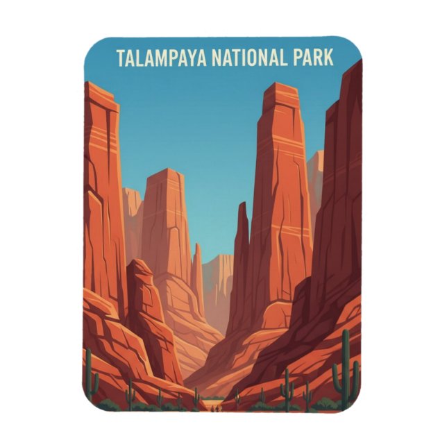 Magnet Flexible Talampaya National Park Argentina Travel (Vertical)
