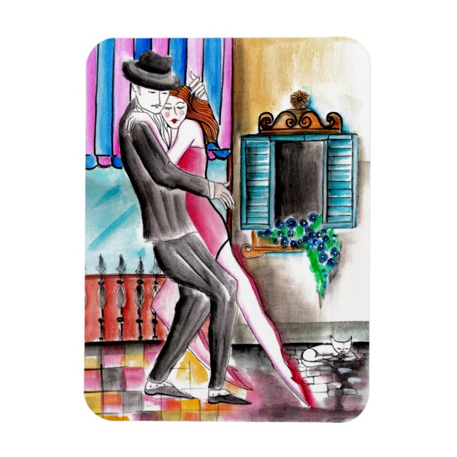 Magnet Flexible Tango dans la rue (Vertical)