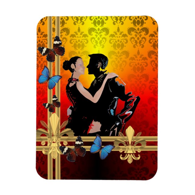 Magnet Flexible Tango sur damas (Vertical)